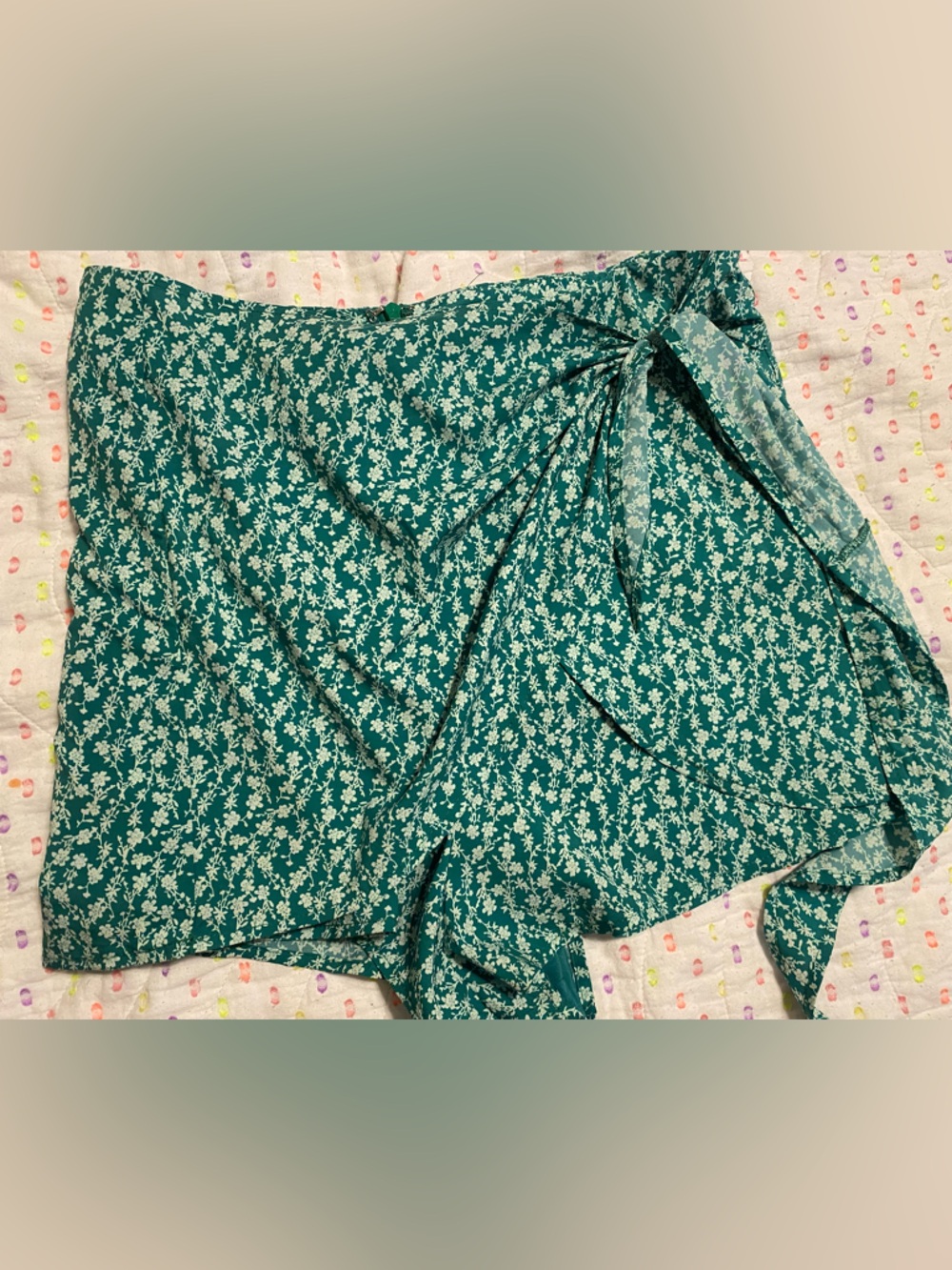 Pink Lily Teal Floral Wrap Sort